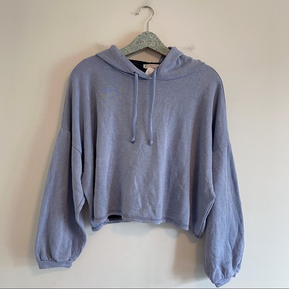 Free People Tops - NWT Free People Work It Out Hoodie Blue